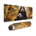 thumbnail image 2 of Pofeuu Forest Panda Print Desk Mat for Keyboard and Mouse，Computer Desk Matt for Desktop，Large Mouse Pad for Desk，Desk Pads on Top of Desks 12x31.5in, 2 of 8