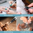 thumbnail image 5 of HOTROSE Electric Engraving Pen with 37 Bits, USB Rechargeable Cordless Engraving Machine, Portable DIY Rotary Engraver for Jewelry Wood Glass Stone Carving (Black), 5 of 7