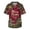 43#Deep Red, variant on Scrub Tops for Men Short Sleeve Christmas Print V Neck Medical Scrubs Healthcare Work Shirts Nursing Scrubs Red S