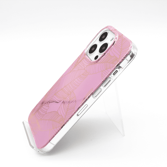 Funda Protectora de Teléfono IML Bonishell iPhone 13 Pro (Hojas Rosas)