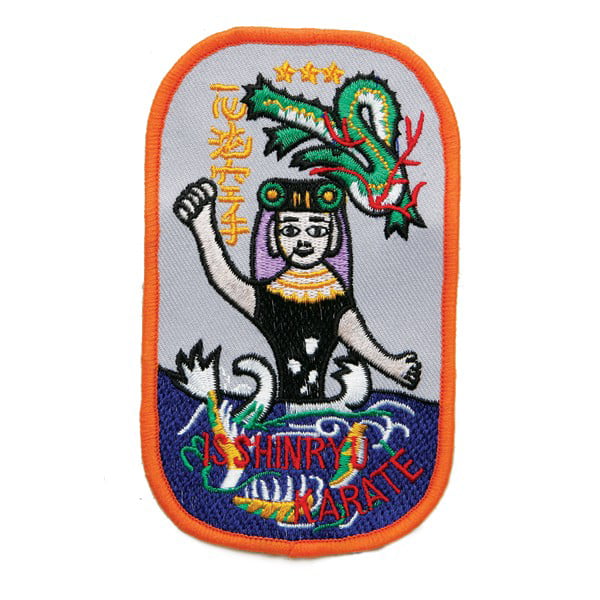 CHUSHIN ACADEMY MARTIAL ARTS embroidered patch tiger detail sew on 4" dia. 