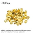 thumbnail image 3 of 50Pcs Cord End Caps 9.5mm End Cap Barrel Beads Kumihimo End Caps Brass for Jewelry Making 10mm Length Gold, 3 of 5