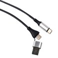 thumbnail image 1 of Double-head Type-c Data Cable USB Charger Cord 2 in 1 Charging Cable Fast Charging USB to Type-C 60W Charge Portable USB Cable, 1 of 7