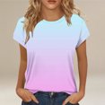thumbnail image 2 of beishanbush Hot Sales Saving $10 Casual Workout T Shirts Tops Women's Blouse,Short Sleeve Neck Cute Trendy Summer Under $10, 2 of 4