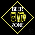 thumbnail image 1 of Beer Zone With Beer Mug LED Neon Sign 24 x 24 - inches, Clear Edge Cut Acrylic Backing, with Dimmer - Bright and Premium built indoor LED Neon Sign for Bar decor., 1 of 7
