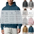 thumbnail image 2 of Luvrsol Men's Hoodies Drawstring Sweatshirt Solid Basic Long Sleeve Pullover Tops S-2XL, 2 of 9
