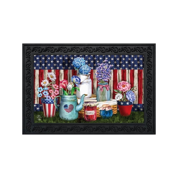 Briarwood Lane Doormat 30x18 Indoor Outdoor American Picnic Summer For Summer Doormat
