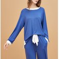thumbnail image 6 of Richie House Womens Pajama Set Long Sleeve Sleepwear Scoop Neck Pjs Sets S-XXL 2 Pc set Lounge RHW4044, 6 of 7