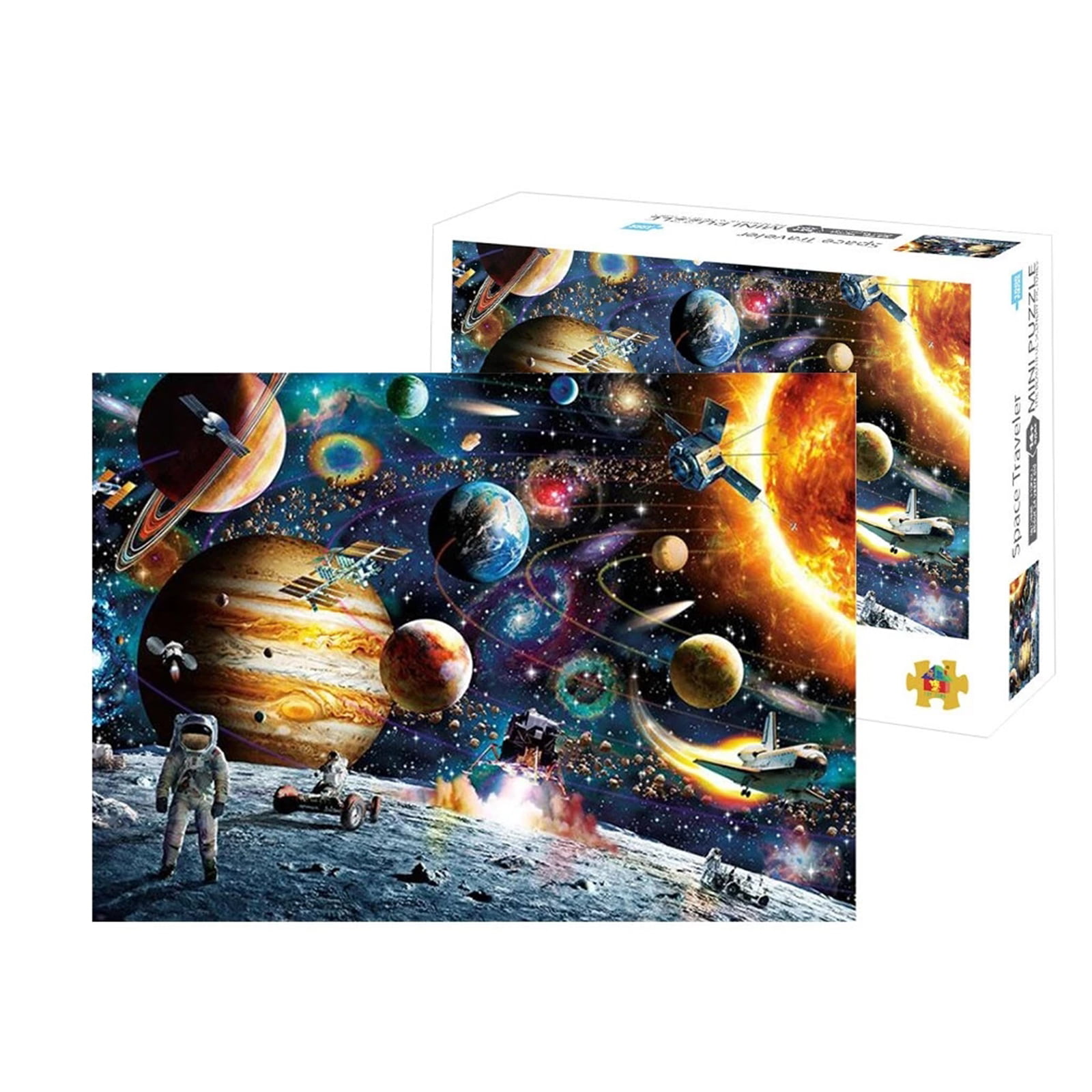 Jigsaw Puzzles 1000 Pieces for Adults Kids Families Stress Reliever Micro-Sized Puzzles Starry Sky Painting Puzzle DIY Colorful Toys Educational Games Difficult Puzzle Art for Men and Women