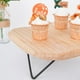Efavormart 5" Tall |12" Square Natural Wood Slice Cake Cupcake Stand ...
