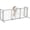 White, variant on SimpleLivng 38-67" Freestanding Adjustable Dog Gate, No Drilling, Brown