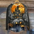 thumbnail image 4 of Jsaierl Womens Halloween Sweatshirts Plus Size Pumpkin Ghost Graphic Sweatshirt Going Out Crewneck T-shirt Long Sleeve Holiday Pullover Tops Halloween Gifts, 4 of 6