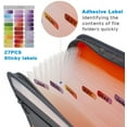 thumbnail image 3 of 13 Pocket Expanding File Folder with Sticky Labels, Accordion File Folder Document Organizer Expanding Zip File Folder with Zipper Closure, Letter A4 Paper Document Accordion Folder, 3 of 6