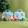 thumbnail image 5 of Christmas Treat Bags, 8.26X7.87" Self Sealing Candy Pouches with Handle, Festive Xmas Goodie Sacks, Holiday Snack Packing Bags, Santa Pattern Gift Pouches with Clear Window, Christmas Decoration, 5 of 7