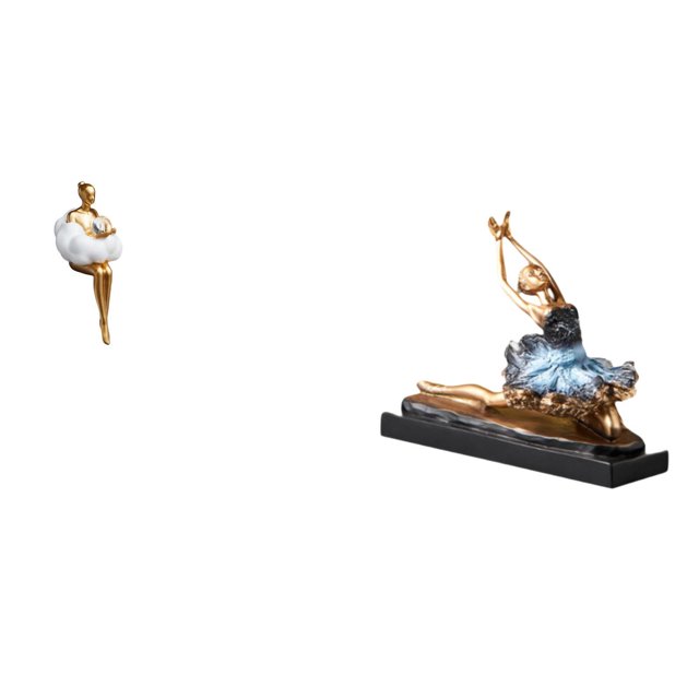 Figura De Resina De Bailarina De Nube Estética, Escultura De Arte Abstracto, Decoración Creativa De Oficina, Estatua De Personaje De Bailarina De Ballet, Regalo