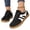 Black, variant on Willtoo Women's Stylish Round Toe Casual Shoes Comfortable Sports Lace Up Low Top Flat Sneakers Female All Match Retro Fashion Sneakers
