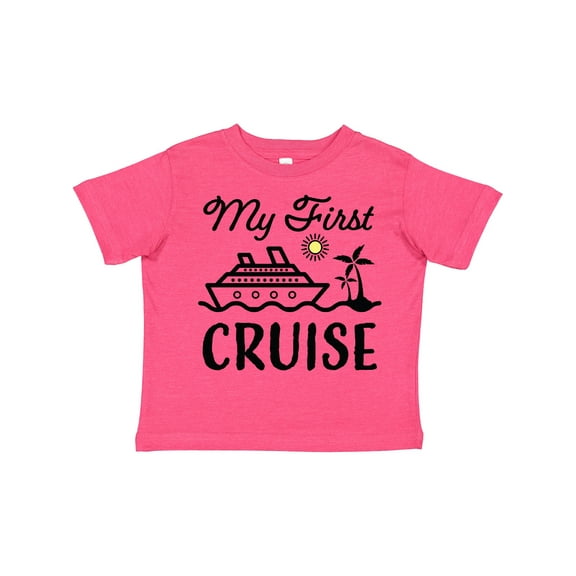 Inktastic My First Cruise with Cruise Ship and Palm Trees Boys or Girls Toddler T-Shirt