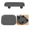 thumbnail image 6 of ROLKFUK Rolling Plant Caddy with Wheels Heavy Duty Plastic Plant Stand Flower Pot Mover for Indoor Outdoor Use, Tray Saucer, Gray, 6 of 7
