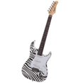 thumbnail image 4 of Glarry Full Size Rosewood Electric Guitar Set W/Bag,Shoulder Strap ,Pick,Whammy Bar ,Cord ,Wrench Tool Black&White, 4 of 9