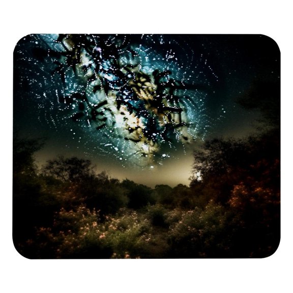 Stars Nebula Mouse Pad for Laptop Wireless Mouse Home Office Travel, Portable & Washable