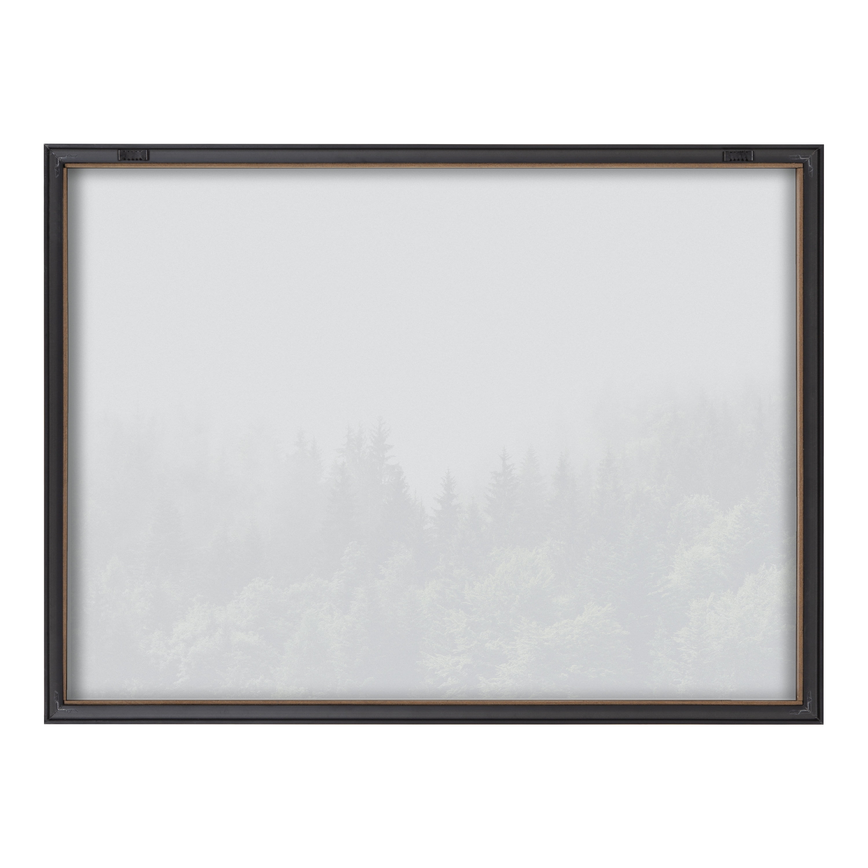 Blake Lush Foggy Green Forest 24 in x 18 in Framed Photography Art Prints, by Kate and Laurel