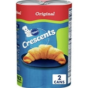 Pillsbury Crescent Rolls, Original Refrigerated Canned Pastry Dough, 2-Pack, 16 Rolls