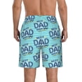 thumbnail image 3 of Bixox Men's Best Dad Ever printing Casual Classic Fit Short Summer Beach Shorts, 3 of 6