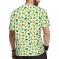 thumbnail image 2 of Wukai Cartoon Fruit Print Men's Short-Sleeved Mesh T-Shirt,Quick-Dry Short Sleeve Workout T-Shirt-X-Large, 2 of 8
