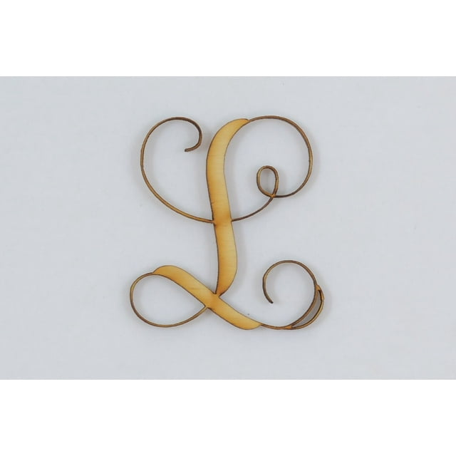 1 Pc, 12 Inch X 1/4 Inch Thick Wood Letters L In The Vine Font Great For Craft Project & Different Decor