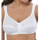 Just My Size 1107 Soutien-Gorge Sans Fil à Fermeture avant pour Femmes Blanc Taille - 40B – image 2 sur 4