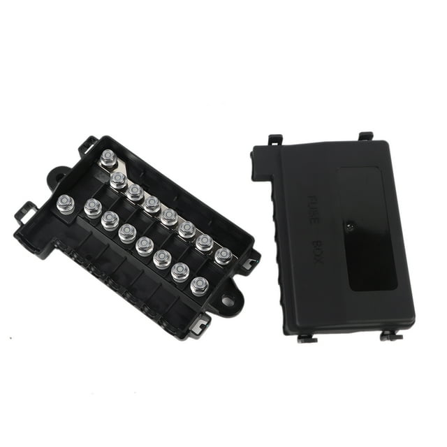 Boîte à Fusible Support de Lame Boîte à Fusible Midi Boîte à Fusible Durable Bloc de Fusible Multi-Positions Boîte à Fusible pour Voiture RV Bateau Bus Accessoire