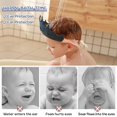 thumbnail image 4 of Wattne Baby Shower Cap for Kids, Adjustable Baby Hair Washing Shield Toddler Visor Hat for Eyes and Ears Protection Shampoo Cap for 0-9 Years Old Children, 4 of 6
