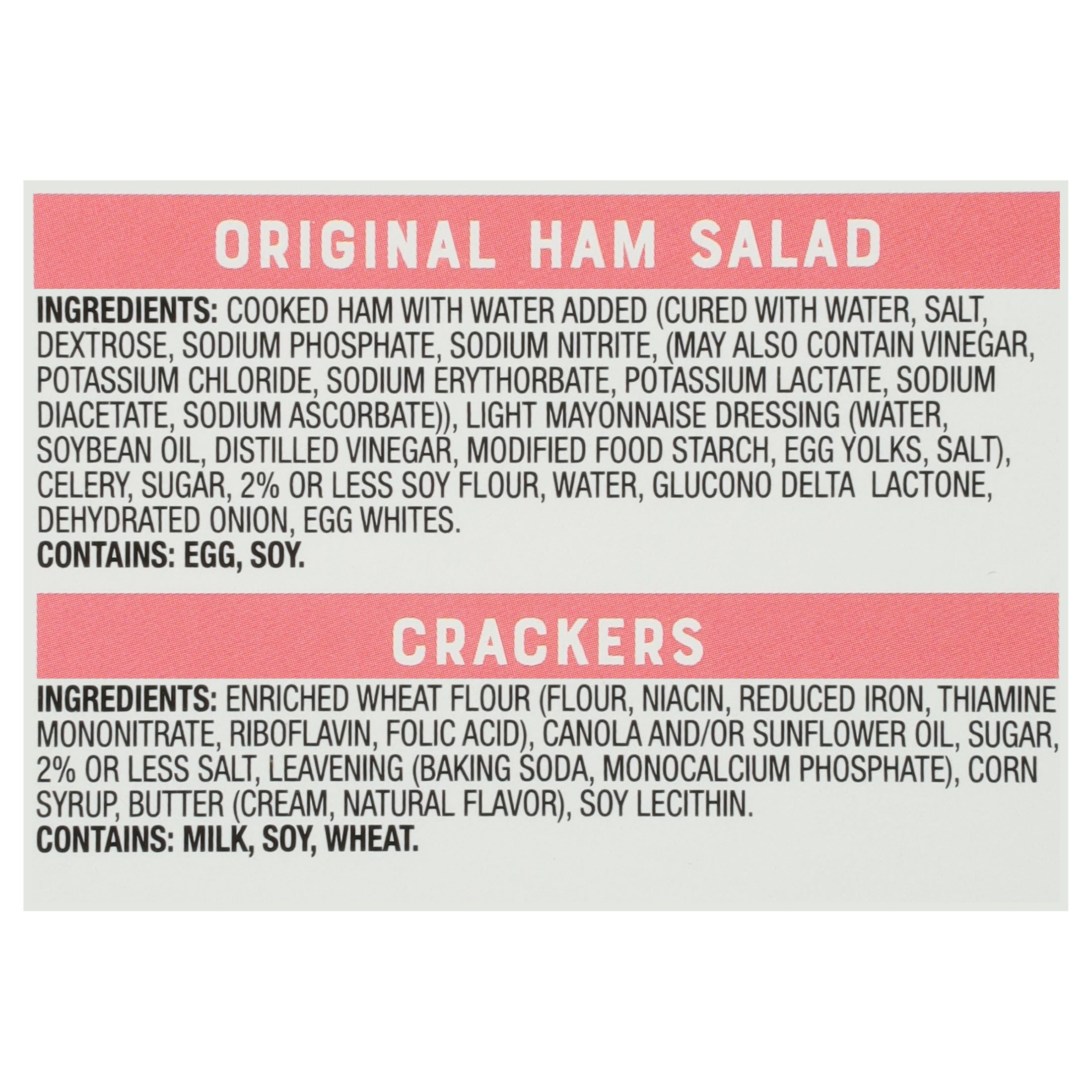 (3 pack) Bumble Bee Snack on The Run Ham Salad with Crackers Kit, 8g Protein Per Serving, Ready to Eat, Spoon Included, Shelf Stable Box, 3.5 oz