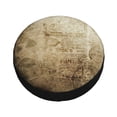thumbnail image 3 of 15'' Vintage Vellum Texture Tire Cover, Universal Spare Wheel Covers, Dust-Proof, Water-Proof, Sun-Proof and Corrosion-Proof, 3 of 9