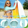 thumbnail image 3 of Mangas de compresión para el sol, protección UV, enfriamiento para hombres y mujeres, bloqueador solar de verano, ciclismo, conducción, golf, carrera, rosa, M,, 3 of 5