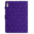 thumbnail image 6 of Allytech Case for Lenovo Tab M9 9.0" 2023, Embossed Pattern PU Leather Case with Card Slots & Pen Holder, Multi-Angle Viewing Stand Auto Sleep Wake Shockproof Flip Case, Purple, 6 of 10