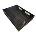 thumbnail image 4 of Transemion Kitchen Bathroom Pantry Kitchen Cupboard Portable Pull Out Cabinet Organizer Dish Rack Essential Storage Item Black 38.5x27.5x9.5cm, 4 of 6