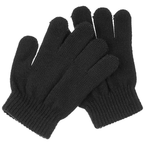 FONDOTIN 1 Pair Roller Skating Gloves Knit Black For Boys Autumn and Winter Models