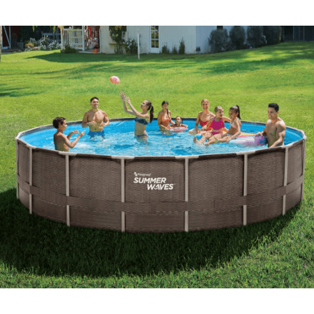 Summer Waves 18 X 48 Elite Frame Above Ground Pool Com Summer Waves 18 X 48 Elite Frame, 18 X48 Above Ground Pool