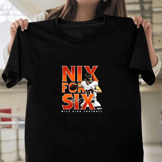 Bo Nix Denver Football Quarterback Sport Fan Graphic V50320 Unisex T-Shirt, Up to Size 5XL