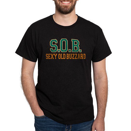 CafePress - Sexy Old Buzzard Retirement Dark T Shirt - Men's Classic Cotton T-Shirts