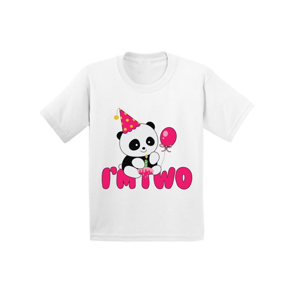 24 Months B-Day Boys Outfits - Cute Baby Boy Baby Girl Shirt Two Years Old - Panda I'm Two Infant Tee