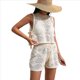 thumbnail image 1 of Conjunto de Dos Piezas de Crochet para Mujer, Traje de Baño Sin Mangas de Punto Calado, Top y Pantalones Cortos Informales, Conjunto de Playa M, 1 of 10