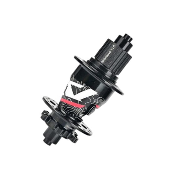 Greeniant Cubo de rodamiento Superficie lisa 144 Sonidos Palanca de liberación rápida Eje de rueda multicolor Clics Ejes de metal traseros delanteros Ciclismo Negro Cubo de rodamiento/MS Greeniant OD026397-02