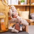 thumbnail image 3 of HEVIRGO 1PC 16cm Plush Keychain Overalls Dress-up Long Ear Rabbit Animal Doll Plush Toy Backpack Decor Lovely Stuffed Bunny Doll Plush Key Chain Accessories Christmas Gift, 3 of 10
