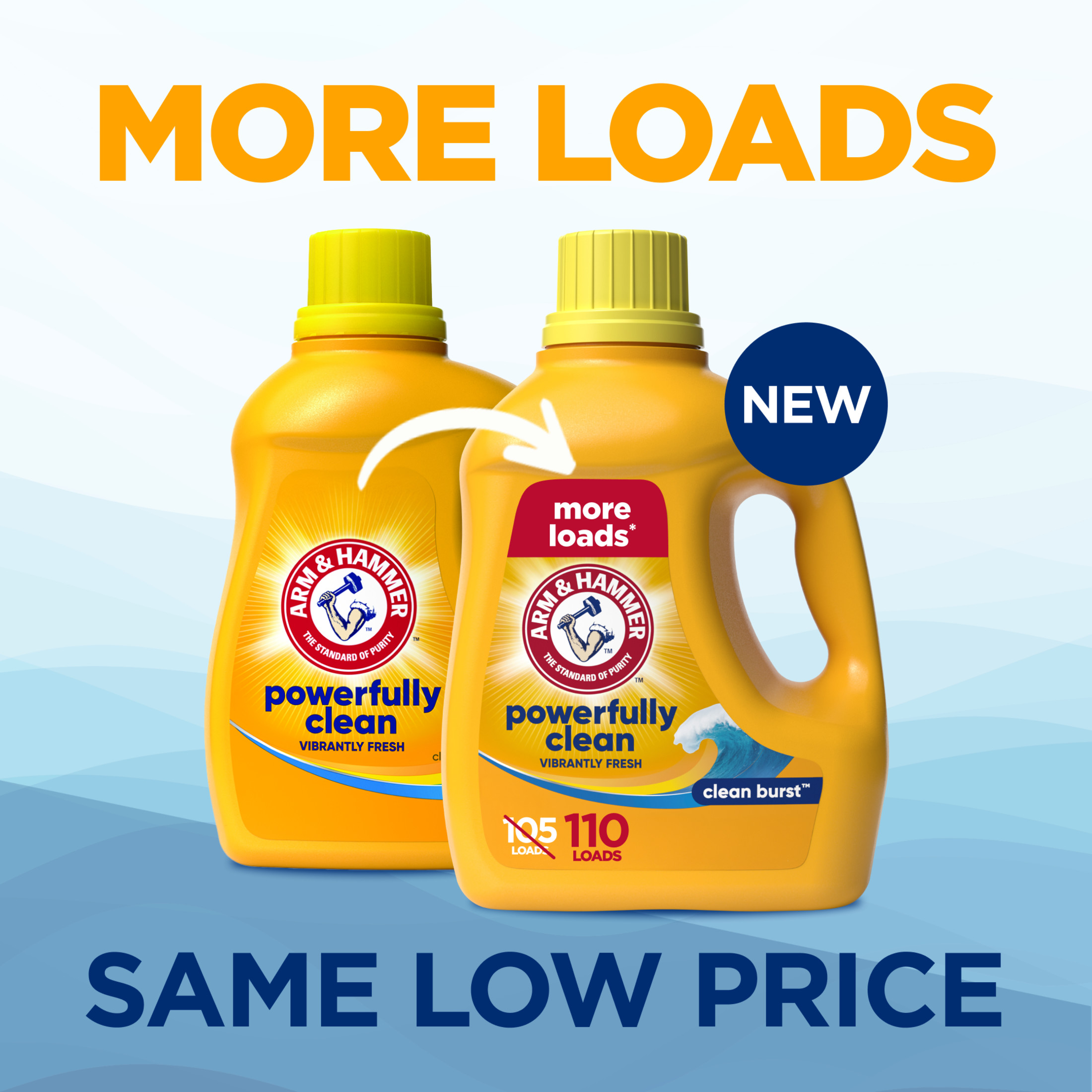 Arm & Hammer Liquid Laundry Detergent Clean Burst 110 Oz photo 2