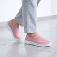 thumbnail image 4 of BLISSFUL STEP Casual Slip-on Shoes Quick Dry Lightweight Breathable Unisex Shoes Pink 11.5, 4 of 5