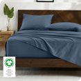 thumbnail image 4 of Bare Home Sateen Weave Pillowcase Set - 400 Thread Count - 100% Organic Cotton - King, Bering Sea, 2-Pieces, 4 of 5
