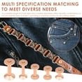 thumbnail image 4 of 50 Sets Copper Rivet 5 Sizes Leather Rivet with Hole Punches and Washer Setter for Repair and Decorate Belts Handbags Wallets Collars Shoes Clothing Bracelets, 4 of 9
