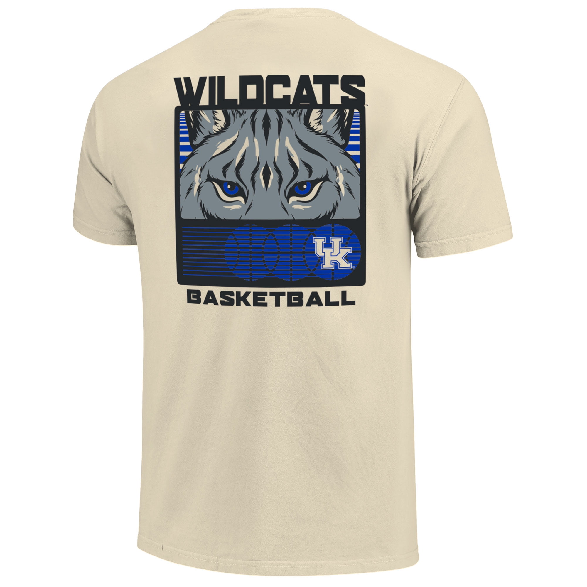 Men's  Cream Kentucky Wildcats Basketball Staredown Comfort Colors